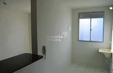 Imagem: O apartamento possui 2 Dormitórios, 1 Banheiro, 1 Vaga na garagem