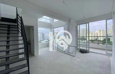 Imagem: O apartamento possui 1 Dormitório, 2 Banheiros, 2 Vagas na