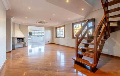 Imagem: O apartamento na cobertura possui 3 Dormitórios, 4 Banheiros