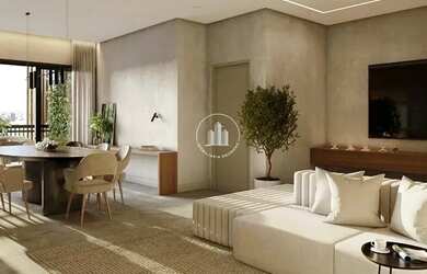 Imagem: O apartamento possui 1 Dormitório, 2 Banheiros, 1 Vaga na garagem