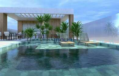 Imagem: O apartamento possui 1 Dormitório, 1 Banheiro, 1 Vaga na garagem