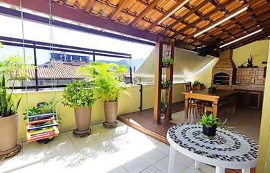 Imagem: O apartamento na cobertura possui 3 Dormitórios, 3 Banheiros