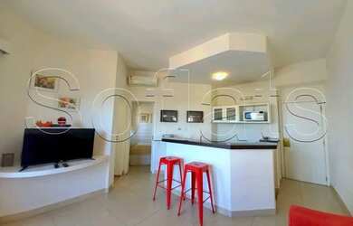 Imagem: O studio possui 1 Dormitório, 1 Banheiro, 1 Vaga na garagem