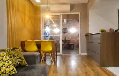 Imagem: A casa em condomínio possui 3 Dormitórios, 2 Banheiros, 2