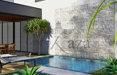 Imagem: A casa em condomínio possui 4 Dormitórios, 5 Banheiros, 4