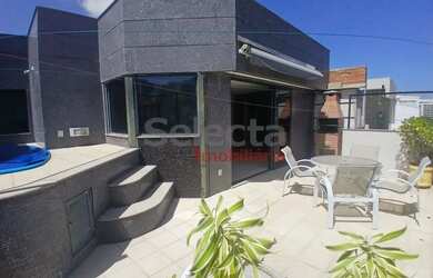 Imagem: O apartamento na cobertura possui 3 Dormitórios, 4 Banheiros