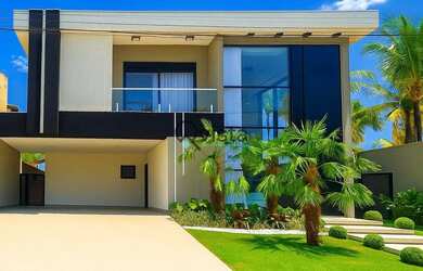 Imagem: A casa em condomínio possui 5 Dormitórios, 5 Banheiros, 4