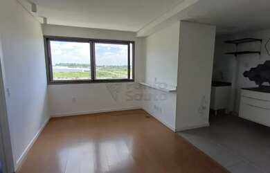 Imagem: O apartamento possui 1 Dormitório, 1 Banheiro, 1 Vaga na garagem