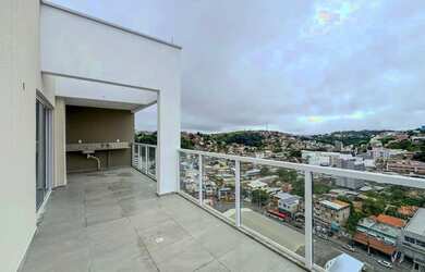 Imagem: O apartamento na cobertura possui 3 Dormitórios, 4 Banheiros