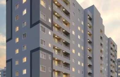 Imagem: O apartamento possui 2 Dormitórios, 1 Banheiro, 1 Vaga na garagem