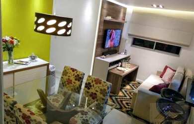 Imagem: O apartamento possui 2 Dormitórios, 1 Banheiro, 1 Vaga na garagem