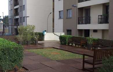 Imagem: O apartamento possui 3 Dormitórios, 1 Banheiro, 1 Vaga na garagem