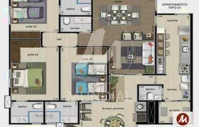 Imagem 12: Apartamento (tipo - padrao) 3 dormitórios/suite, cozinha planejada, portaria 24hs, lazer