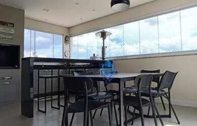 Imagem: O apartamento na cobertura possui 4 Dormitórios, 3 Banheiros