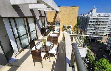 Imagem: O apartamento na cobertura possui 4 Dormitórios, 4 Banheiros