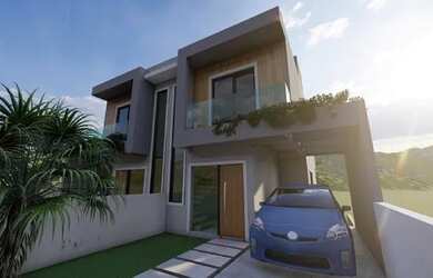 Imagem: A casa possui 3 Dormitórios, 4 Banheiros, 2 Vagas na garagem