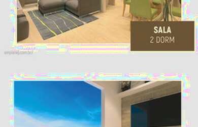 Imagem: O apartamento possui 2 Dormitórios, 2 Banheiros, 1 Vaga na