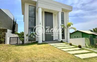 Imagem: A casa em condomínio possui 4 Dormitórios, 5 Banheiros, 4