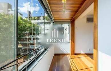 Imagem: O apartamento na cobertura possui 1 Dormitório, 2 Banheiros