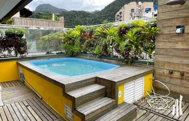 Imagem: O apartamento na cobertura possui 3 Dormitórios, 4 Banheiros