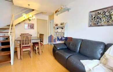 Imagem: O apartamento na cobertura possui 3 Dormitórios, 3 Banheiros