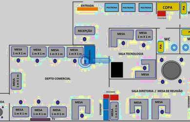 Imagem: O depósito possui 2 Vagas na garagem e 78m² de Área e está