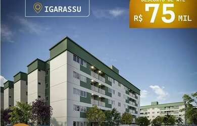 Imagem: O apartamento possui 2 Dormitórios, 1 Banheiro, 1 Vaga na garagem