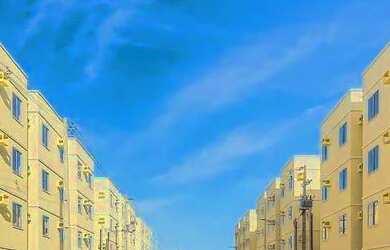 Imagem: O apartamento possui 2 Dormitórios, 1 Banheiro, 1 Vaga na garagem