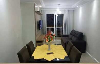 Imagem: O apartamento possui 2 Dormitórios, 1 Banheiro, 1 Vaga na garagem