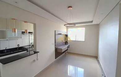 Imagem: O apartamento possui 2 Dormitórios, 1 Banheiro, 1 Vaga na garagem