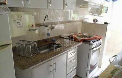 Imagem: O apartamento possui 2 Dormitórios, 1 Banheiro, 1 Vaga na garagem