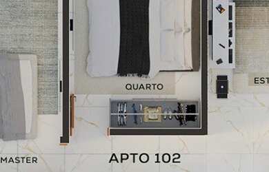 Imagem 2: Apartamento Térreo com 2 Quartos, sendo 1 suíte e com área externa...