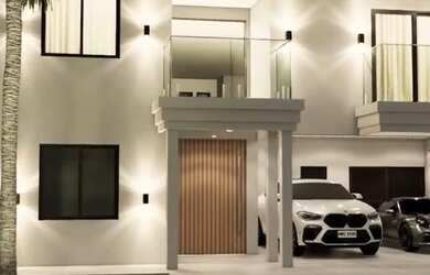 Imagem: A casa em condomínio possui 5 Dormitórios, 5 Banheiros, 4