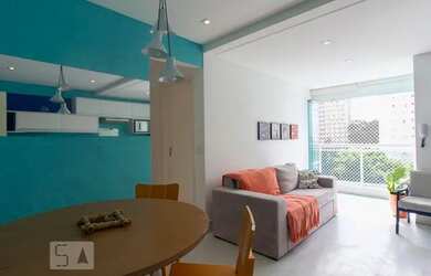 Imagem: O apartamento possui 1 Dormitório, 1 Banheiro, 1 Vaga na garagem