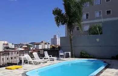 Imagem: O apartamento possui 2 Dormitórios, 1 Banheiro, 1 Vaga na garagem