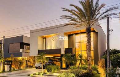 Imagem: A casa em condomínio possui 4 Dormitórios, 4 Banheiros, 4