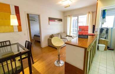 Imagem: O studio possui 1 Dormitório, 1 Banheiro, 1 Vaga na garagem