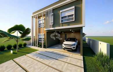 Imagem: A casa em condomínio possui 4 Dormitórios, 5 Banheiros, 2