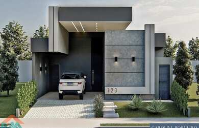 Imagem: A casa possui 3 Dormitórios, 3 Banheiros, 4 Vagas na garagem