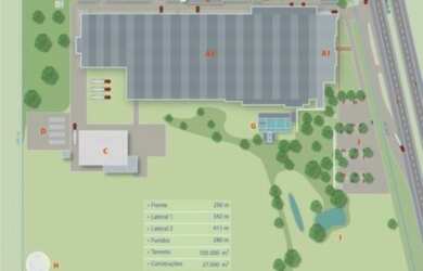 Imagem 15: Galpão industrial em Queimados RJ para venda de 27.000m² Click Galpões