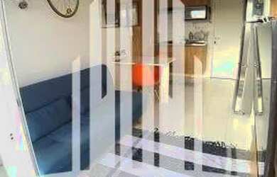 Imagem: O apartamento possui 1 Dormitório, 1 Banheiro, 1 Vaga na garagem