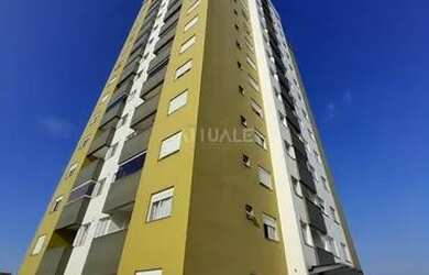 Imagem: O apartamento possui 2 Dormitórios, 1 Banheiro, 1 Vaga na garagem