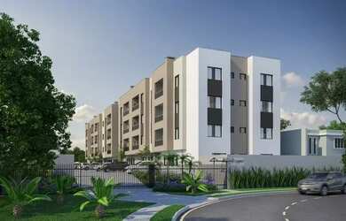 Imagem: O apartamento possui 2 Dormitórios, 1 Banheiro, 1 Vaga na garagem