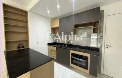 Imagem: O apartamento possui 1 Dormitório, 1 Banheiro, 1 Vaga na garagem