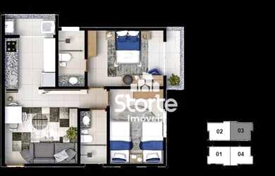Imagem 7: Apartamentos com 2/4 à venda, 56m² e 57m² sendo a partir de R$ 331.000...