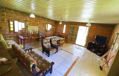 Imagem 5: Casinha de praia barato. Churrasqueira, Imóvel mobiliado, Vista para...