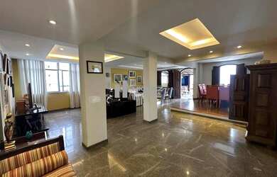 Imagem: O apartamento na cobertura possui 3 Dormitórios, 5 Banheiros