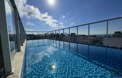 Imagem: O apartamento na cobertura possui 2 Dormitórios, 2 Banheiros