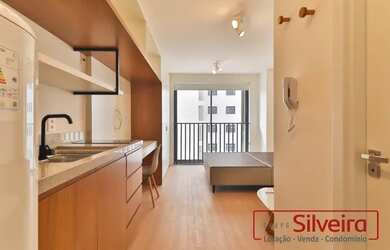 Imagem: O apartamento possui 1 Dormitório, 1 Banheiro, 24m² de Área