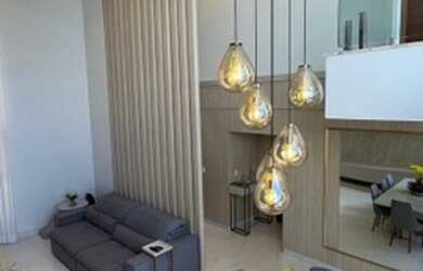 Imagem: A casa em condomínio possui 4 Dormitórios, 5 Banheiros, 4